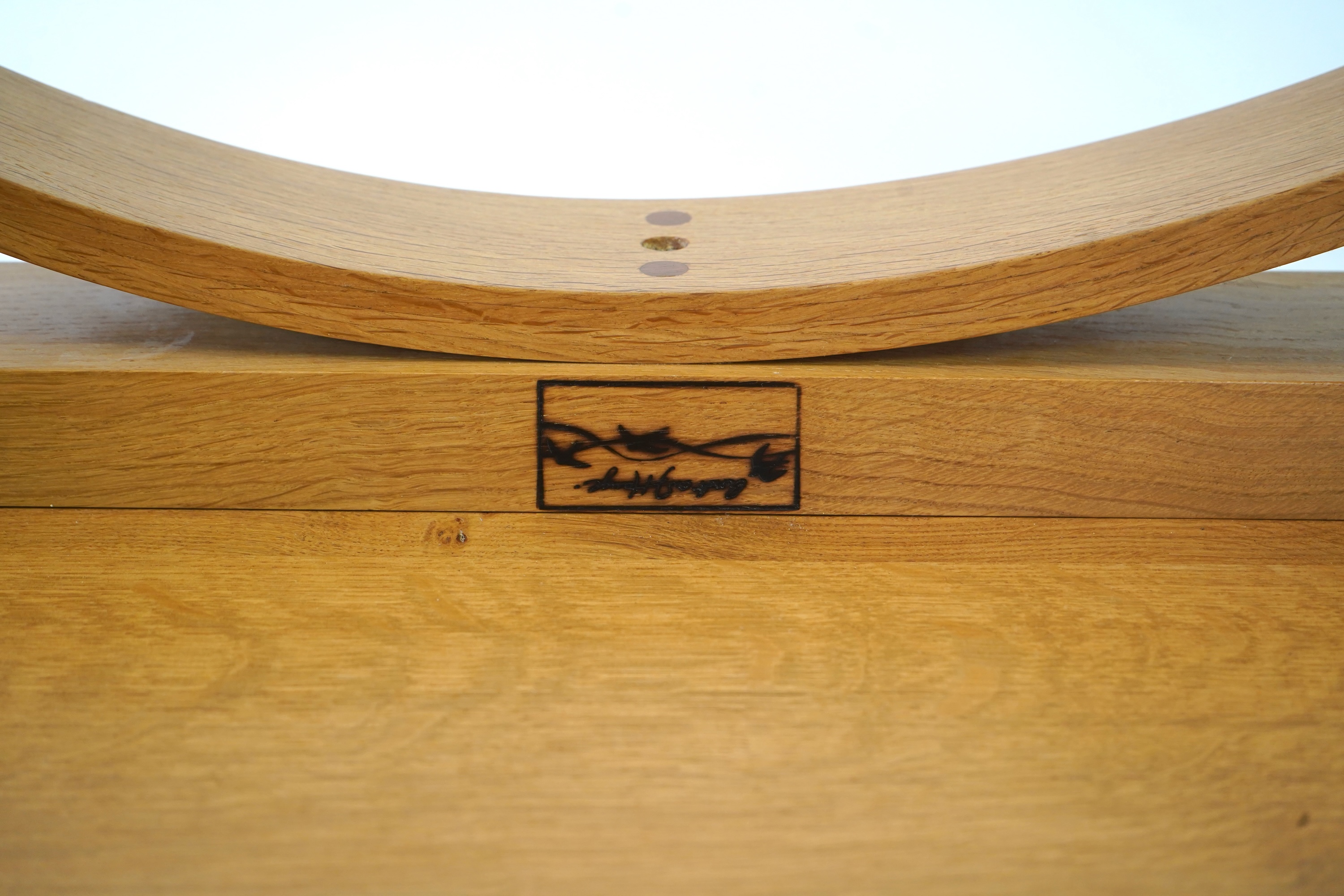 Andrew Hague, The Sussex Guild: A contemporary rectangular oak coffee table